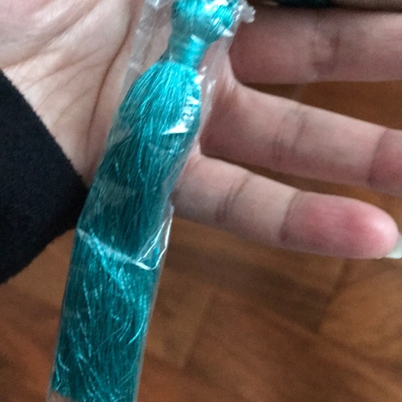 NEW Pier 1 teal beaded table runner boho India - Picture 3 of 6